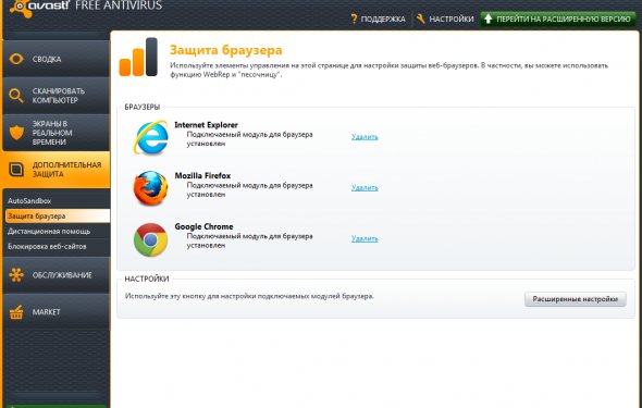 вредоносный сайт avast